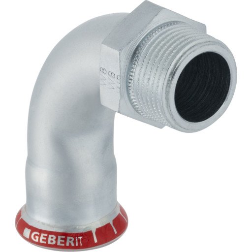 Geberit Mapress 90° Bend 12 mm x 3/8" Galvanisert Stål for Hydraulikk