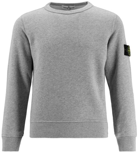 Stone Island Collegegenser Melert Grey Stone Island 14 år 164 Collegegenser Grå