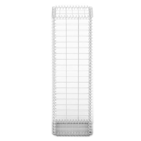 Gabionkurv med lokk galvanisert tråd 100 x 30 x 30 cm