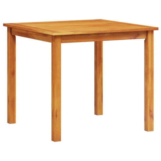  Hage spisebordsett 3 pcs Naturlig tre 85 x 85 x 75 cm