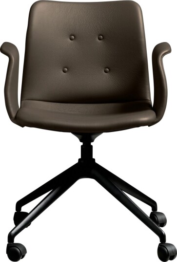 Sibast Furniture Bent Hansen Primum 4 stjerners Spisestol med Hjul Sort/ Zenso 3 230