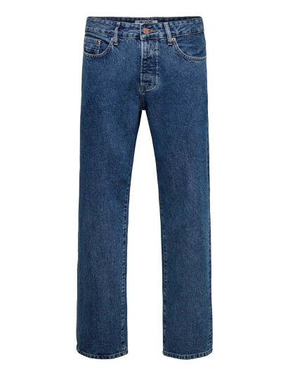 ONLY & SONS Onsedge Straight Box Tai Dnm Noos Blue 31 x 34