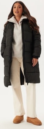 Pieces Bee New Long Puffer Jacket Black XL Pieces Bee New Long Puffer Jacket Black XL