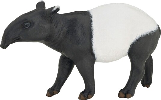 Papo Tapir L: 11 cm Papo OneSize Lekedyr Hvit Svart Papo Tapir L: 11 cm Papo OneSize Lekedyr Hvit Svart
