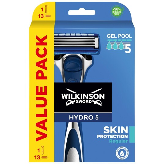 Wilkinson Hydro 5 Skin Razor + 13 barberblader