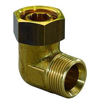 Uponor Fluvia Albue med løpende mutter 3/4" - 3/4", innvendig/utvendig
