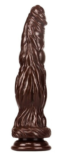 Silicone Dildo Monster Bark Brown 26 cm
