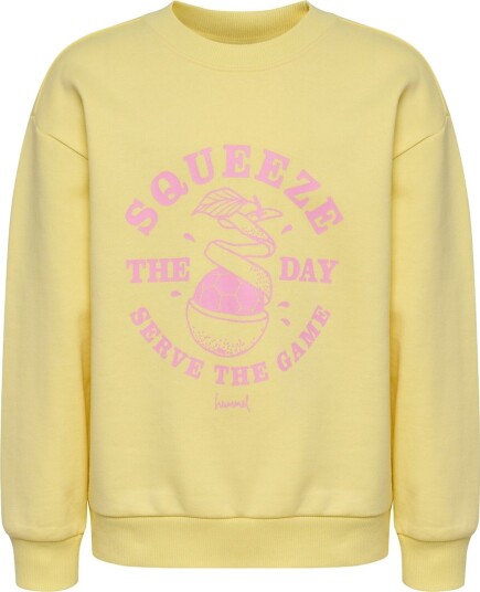 Hummel Collegegenser hmlJR Grafikk Mild Yellow Hummel 13 14 år (158 164) Collegegenser Gul Rosa