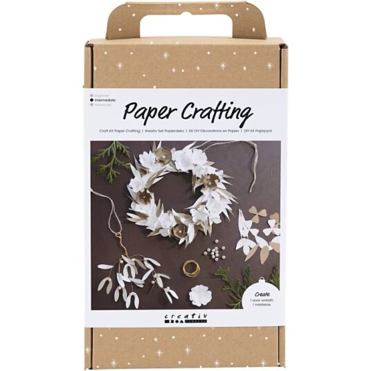 Diy Kit Craft Paper Crafting hvit lys natur 1 pakke 977700
