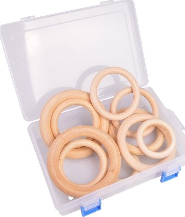 Infinity Hearts Infinity Hearts Treringer Gardinringer Tre I Plastboks Runde 60 100Mm 10 Stk