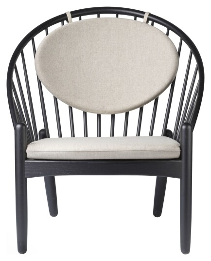 FDB Møbler J166 Jørna Lenestol - Sort/Beige Unoliving