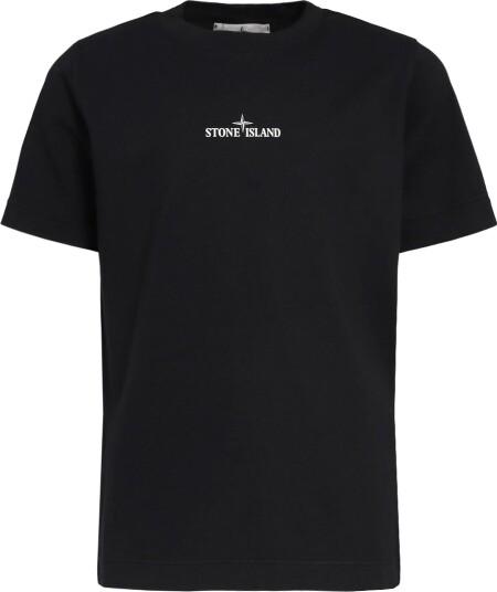 Stone Island T skjorte Svart m. Trykk Stone Island 10 år 140 T skjorte