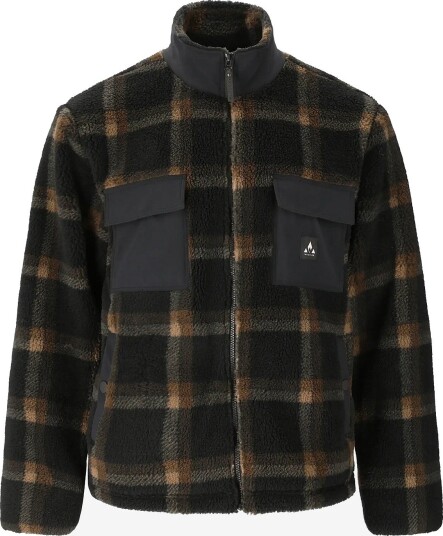 Whistler Carrillo M Aop Teddy Fleece Jacket BLACK S