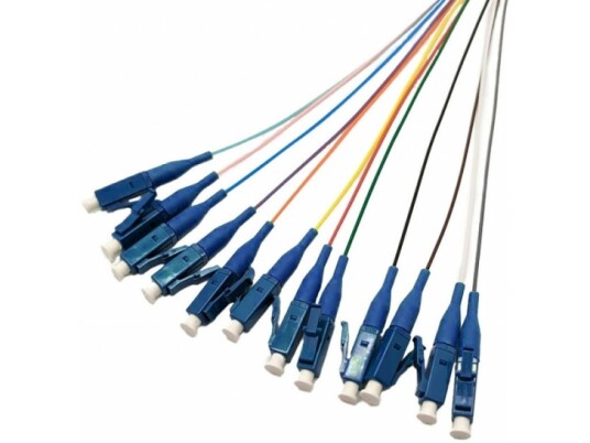 Tecline Fiberoptiske Pigtails Os2 Farget Lc/Upc 2,0 M 12 Stykker 20500019 20500019