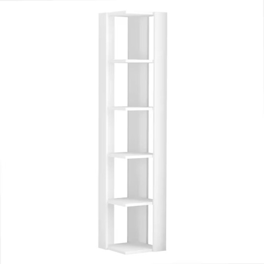 Hjørnehylle Alexandra House Living Hvit Tre MDP 33 x 161 x 33 cm 5 Hyller