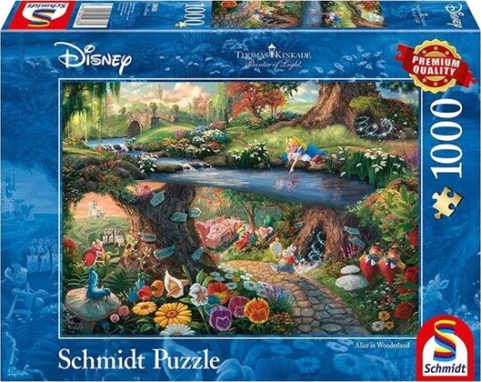 Schmidt Puzzle - Thomas Kinkade: Disney Alice in wonderla