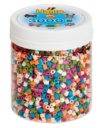 Hama Iron on Beads in Jar - Color mix (58) 3000 pcs