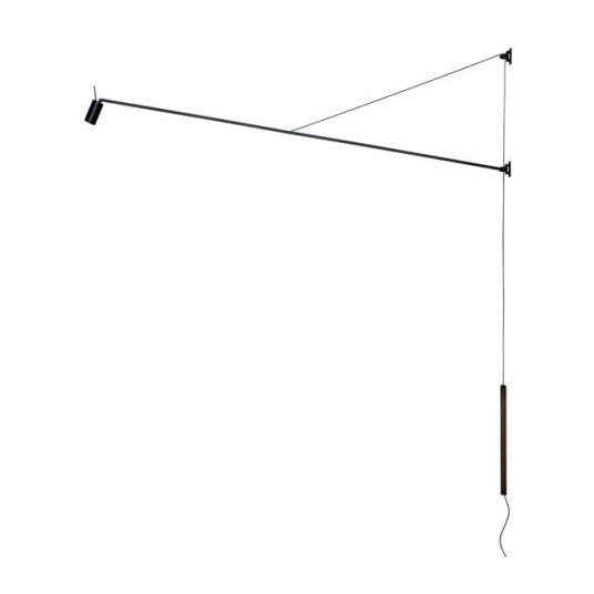 Nemo Swan Vegglampe Sort