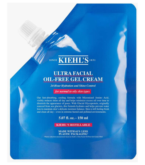 Kiehl's Ultra Facial Oil-Free Gel Krem 150 ml for Fet Hud - Parabenfri Refill