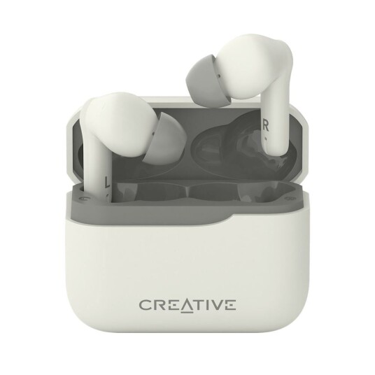 Creative Zen Air Plus - True Wireless-Hodetelefoner Med Mikrofon - I Øret - Bluetooth - Aktiv Støydemping - Kremfarget Creative Zen Air Plus - True Wireless-Hodetelefoner Med Mikrofon - I Øret - Bluetooth - Aktiv Støydemping - Kremfarget
