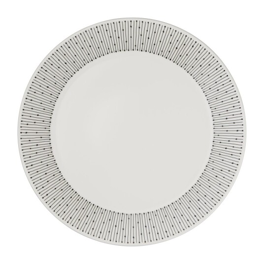 Arabia Mainio Sarastus tallerken Ø 25 cm Svart-hvit Arabia Mainio Sarastus tallerken Ø 25 cm Svart-hvit