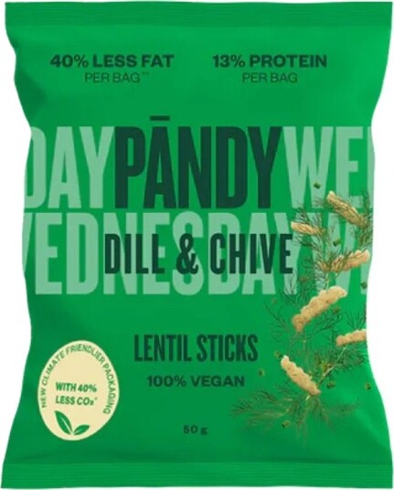 Pandy Lentil Sticks Dill & Chive 14x50g