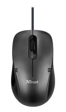 Trust Ivero Compact Mouse - Mus - Optisk - 3 knapper - Svart