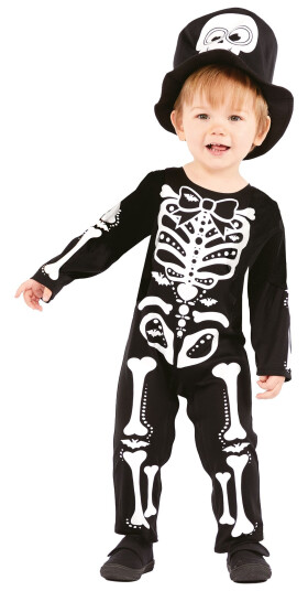 Amscan International Skjelett Dress Baby Karnevalskostyme 12–18 måneder Amscan International Skjelett Dress Baby Karnevalskostyme 12–18 måneder