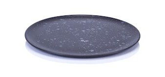 Aida Raw Tallerken Svart Prikkete 28 cm Aida Raw Tallerken Svart Prikkete 28 cm