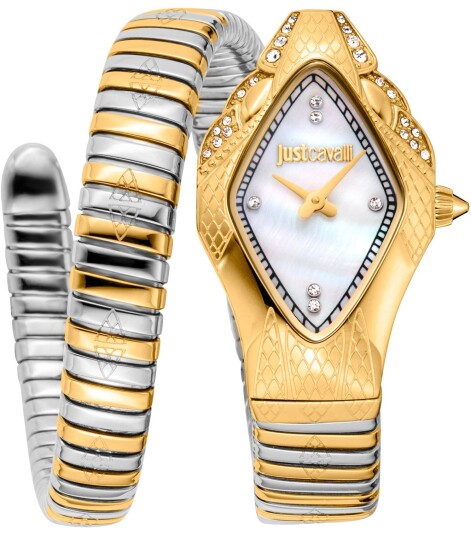Just Cavalli Dameklokke JC1L306M0065 Signature Snake Just Cavalli Dameklokke JC1L306M0065 Signature Snake