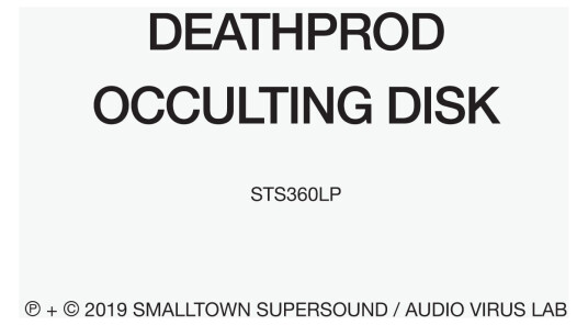 Deathprod  Occulting Disk  CD