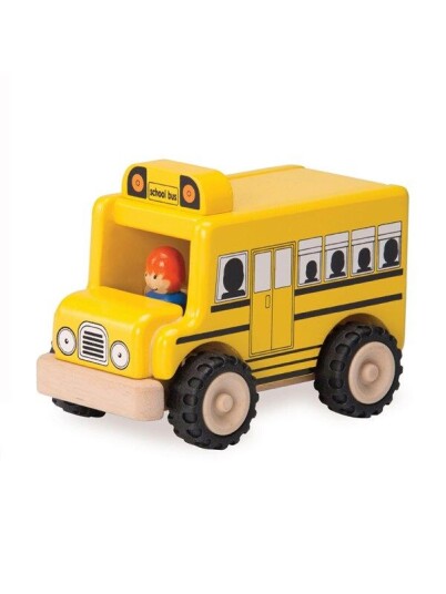 Wonderworld Wooden School Bus Wonderworld Wooden School Bus