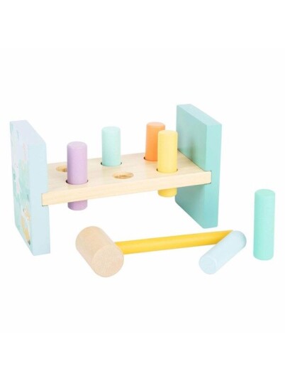 Small Foot Wooden Hammer Bench Pastel 8 pcs.