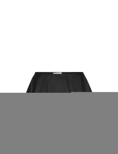 Ganni Duchesse Nylon Mini Frill Skirt Black 40