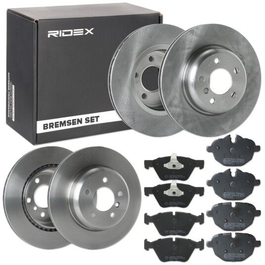 Bremseskiver og -klosser RIDEX 3405B0504