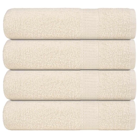 Dusjhåndklær FROGN 4 stk kremhvit 70x140 cm 360 gsm Dusjhåndklær FROGN 4 stk kremhvit 70x140 cm 360 gsm