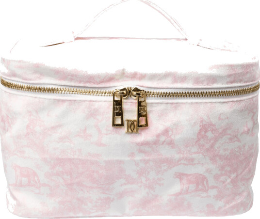 DARK Velvet Vanity Bag Large Cotton Candy Savannah Pattern DARK Velvet Vanity Bag Large Cotton Candy Savannah Pattern