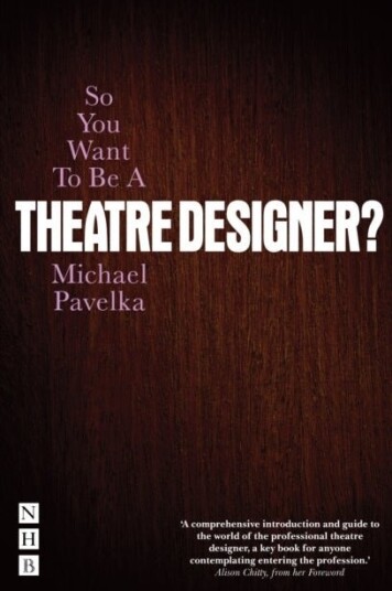 So You Want To Be A Theatre Designer