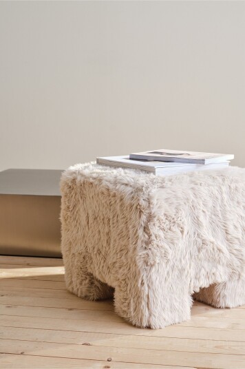Jotex Puff Beige JINJU Kjøp Sittepuffer hos Jotex