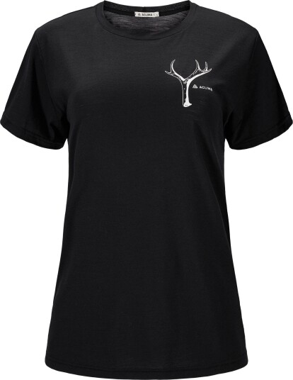 Aclima Women's Lightwool 140 Classic Tee Antler Jet Black XL