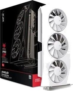 XFX Radeon RX 9060 XT Grafikkort med 16GB GDDR6 Hvit OC Gaming