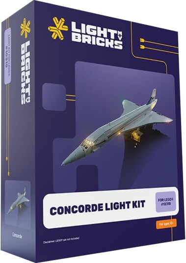 Light My Bricks Concorde lyssett
