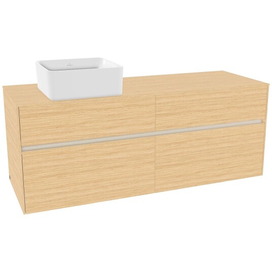 Villeroy & Boch  Collaro Servantskap med 4 skuffer 140x50x54,8 cm u/lys Nordisk Eik
