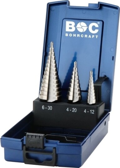 Bohrcraft Trinborsæt Stb3-K Hss 1/2A/3A 3 Dele Abs-Box