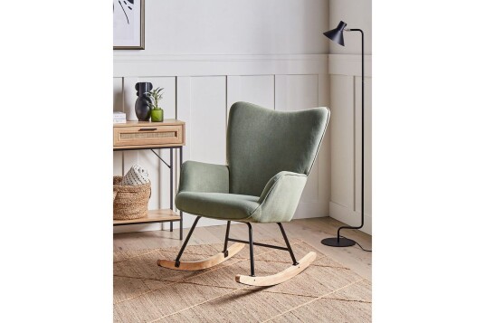 Gyngestol Arset Grønn/svart/lyst tre Grønn/svart/lyst tre