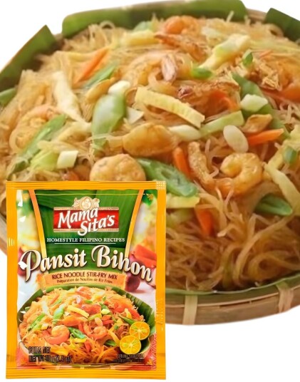 Mama Sitas Pansit Bihon Rice Noodle Stir Fry Mix 40 gram Filippinsk