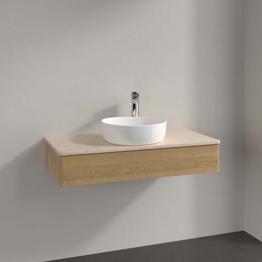 Villeroy & Boch Antao Servantskap med 1 skuff 100x50x19 cm m/lys Eik/Crème