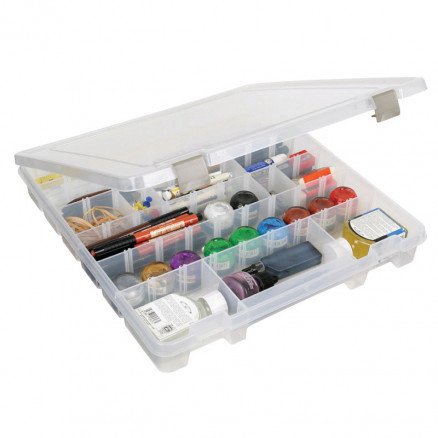 ArtBin Super Satchel plastboks til knapper og tilbehør Transparent 37,5x36x5,5 cm