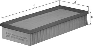 Luftfilter KNECHT LX 492 Luftfilter KNECHT LX 492
