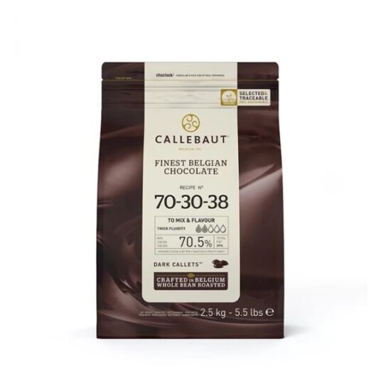 Mørke Sjokoladeovertrukne Knapper 70,5% Barry Callebaut 2,5kg Mørke Sjokoladeovertrukne Knapper 70,5% Barry Callebaut 2,5kg